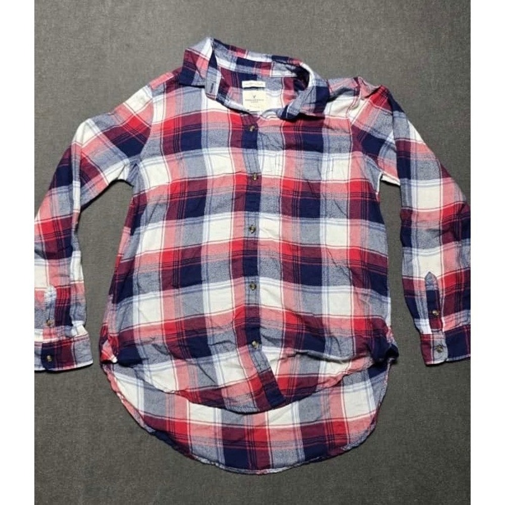 American Eagle Outfitters Amazing Soft Flannel Shirt‎ Womens Medium Plaid